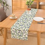 - Runner-2270 - Realhomes  Özel Tasarım Çiçek Desenli Dijital Baskılı Modern Runner Realhomes