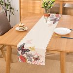 - Runner-2282 - Realhomes Özel Tasarım Renkli Kelebek Desenli Dijital Baskılı Runner Realhomes