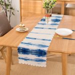 Mavi Beyaz Renkli Dijital Baskılı Modern Runner Realhomes