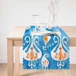 - Runner-2299-1 - Realhomes  Modern Çini Resimli Dijital Baskılı Dekoratif Runner Realhomes