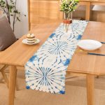 Ebru Motifli Dijital Baskılı Modern Runner Realhomes