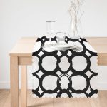 Halka Desenli Dijital Baskılı Modern Runner Realhomes