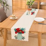 Saksıdaki Çiçekler Temalı Dijital Baskılı Runner Realhomes