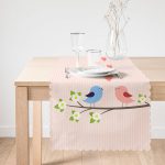 - Runner-2331-1 - Realhomes Daldaki Kuşlar Temalı Dijital Baskılı Modern Runner Realhomes