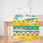 Renkli Geometrik Desenler Temalı Dekoratif Runner Realhomes