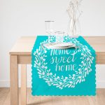 - Runner-235-1 - Realhomes Home Sweet Home Dijital Baskılı Dekoratif Runner Realhomes