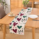 - Runner-2355 - Realhomes Kalpli Love Desenli Dekoratif Runner Realhomes