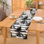 Çizgili Palmiye Yaprakları Dekoratif Runner Realhomes