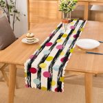 - Runner-2379 - Realhomes Dikey Temalı Gökkuşağı Puanlı Desenli Dijital Baskılı Runner Realhomes