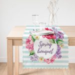 - Runner-2387-1 - Realhomes Spring Bouquet Temalı Modern Dijital Baskılı Runner Realhomes