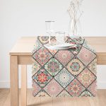 Geometrik Şekilli Hint Desenli Baskılı Dijital Baskılı Runner Realhomes