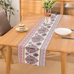 - Runner-2407 - Realhomes  Kırmızı Mavi Çini Motifli Modern Dijital Baskılı Runner Realhomes