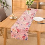 - Runner-2411 - Realhomes  Pudra Temalı Kavaniçe Dijital Baskılı Runner Realhomes