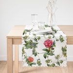 - Runner-2414-1 - Realhomes Haki Yeşili Kavaniçe Desenli Dijital Baskılı Runner Realhomes