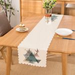 - Runner-2445 - Realhomes  Geyik Çizimli Modern Dijital Baskılı Runner Realhomes