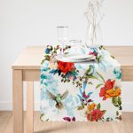 - Runner-2447-1 - Realhomes  Ebabil Kuşu Çizimli Dekoratif Runner Realhomes