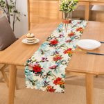 - Runner-2447 - Realhomes  Ebabil Kuşu Çizimli Dekoratif Runner Realhomes