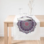 Daire Çini Desenli Dijital Baskılı Runner Realhomes