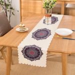 Daire Çini Desenli Dijital Baskılı Runner Realhomes