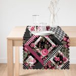 - Runner-2461-1 - Realhomes Ekosa Desenli Geometrik Şekiller Dijital Baskılı Runner Realhomes