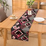 - Runner-2461 - Realhomes Ekosa Desenli Geometrik Şekiller Dijital Baskılı Runner Realhomes