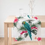 Mavi Papağan Dijital Baskılı Runner Realhomes