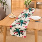 Mavi Papağan Dijital Baskılı Runner Realhomes