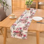 - Runner-2468 - Realhomes  Bal Peteği Temalı Flamingo Motifli Runner Realhomes