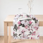 Toplu Kavaniçe Çiçek Baskılı Dijital Baskılı Runner Realhomes