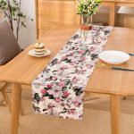 Toplu Kavaniçe Çiçek Baskılı Dijital Baskılı Runner Realhomes