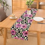 Geometrik Elmas Çizimli Dijital Baskılı Runner Realhomes