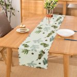 - Runner-2507 - Realhomes Çam Dalı Motifli Dijital Baskılı Runner Realhomes