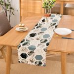 - Runner-2513 - Realhomes  Hava Durumu Temalı Bal Peteği Motifli Dijital Baskılı Runner Realhomes