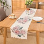 Soluk Çiçek Motifli Modern Baskılı Runner Realhomes