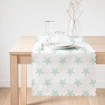 - Runner-2546-1 - Realhomes Bulut Mavi Yıldız Dekoratif Runner Realhomes