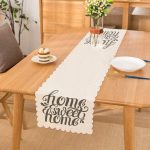 - Runner-2557 - Realhomes  Gri Home Sweet Home Modern Baskılı Runner Realhomes