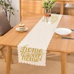 Hardal Renk Home Sweet Home Dijital Baskılı Runner Realhomes