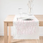 - Runner-2559-1 - Realhomes Pudra Home Sweet Home Dijital Baskılı Runner Realhomes