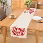 - Runner-2560 - Realhomes  Kırmızı Home Sweet Home Dijital Baskılı Modern Runner Realhomes