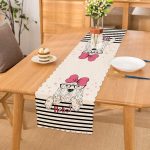 Zebra Desenli Dijital Baskılı Dekoratif Runner Realhomes