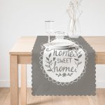 - Runner-307-1 - Realhomes  Home Sweet Home Dijital Baskılı Dekoratif Runner Realhomes