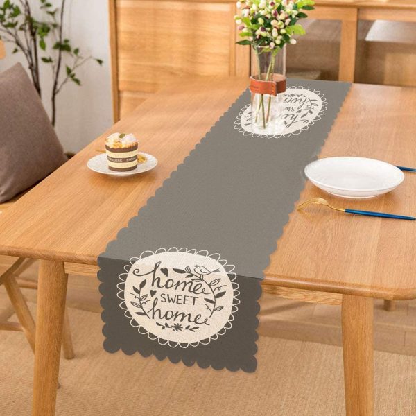 - Runner-307 - Realhomes  Home Sweet Home Dijital Baskılı Dekoratif Runner Realhomes