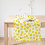 - Runner-3094-1 - Realhomes  Limon Desenli 3D Dijital Baskılı Dekoratif Runner Realhomes