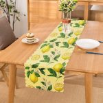 - Runner-3097 - Realhomes  Özel Tasarım Limon Desenli Dekoratif Runner Realhomes