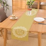 Home Sweet Home Desenli Dijital Baskılı Dekoratif Runner Realhomes