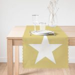 Modern Yıldız Desen Dijital Baskılı Dekoratif Runner Realhomes