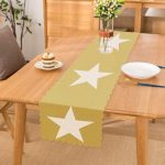 Modern Yıldız Desen Dijital Baskılı Dekoratif Runner Realhomes