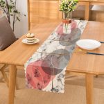 - Runner-3151 - Realhomes Geometrik Mermer Desenli Dijital Baskılı Runner Realhomes