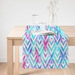 - Runner-3162-1 - Realhomes  Geometrik Zeminde Tüy Desenli Modern Runner Realhomes