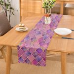 - Runner-3179 - Realhomes  Geometrik Açık Pudra Renkli Modern Runner Realhomes